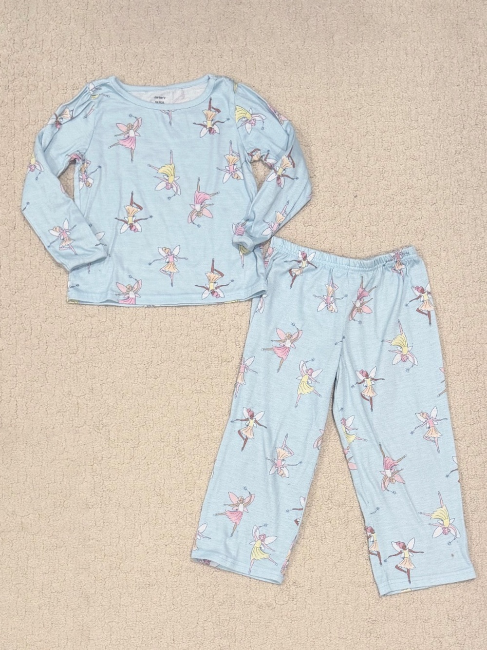 Kids Carter's Fairy Long Sleeve Pajama Set Size 5T
